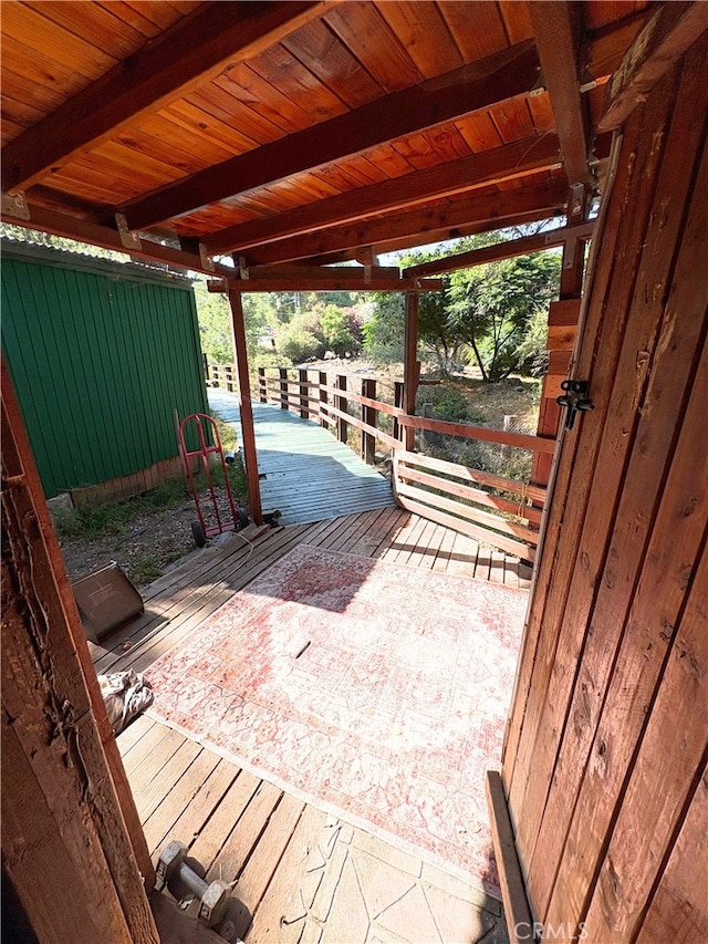 20362 Trabuco Oaks Dr, Trabuco Canyon, CA 92679 - view of patio / terrace featuring a wooden deck