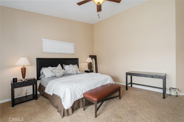 79140 Fred Waring Dr, Bermuda Dunes, CA 92203 - carpeted bedroom with baseboards and ceiling fan