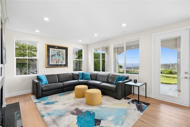 8 Pavona, Newport Coast, CA 92657 - living room with wood finished floors, plenty of natural light, and recessed lighting