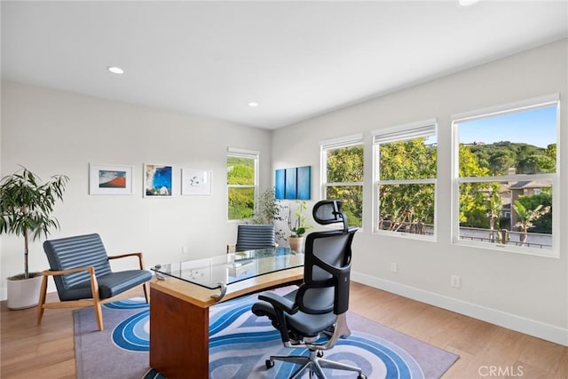 8 Pavona, Newport Coast, CA 92657 - home office featuring light wood-type flooring and recessed lighting