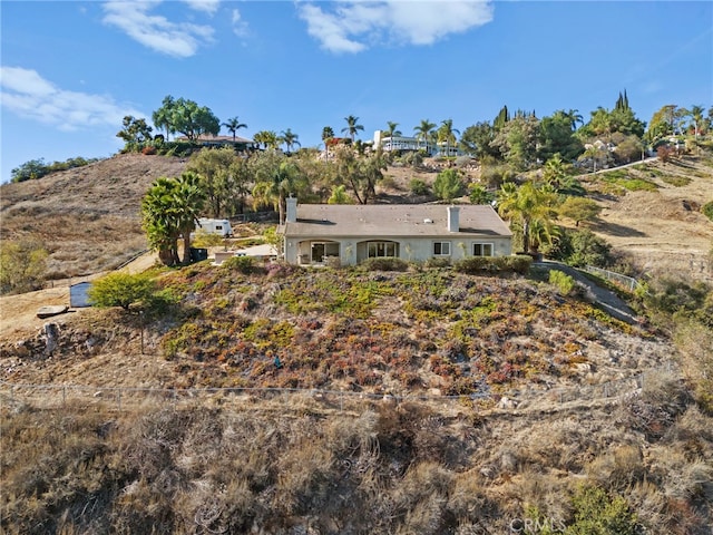 2240 Aqua Hill Rd, Fallbrook, CA 92028 - rear view of house featuring a chimney