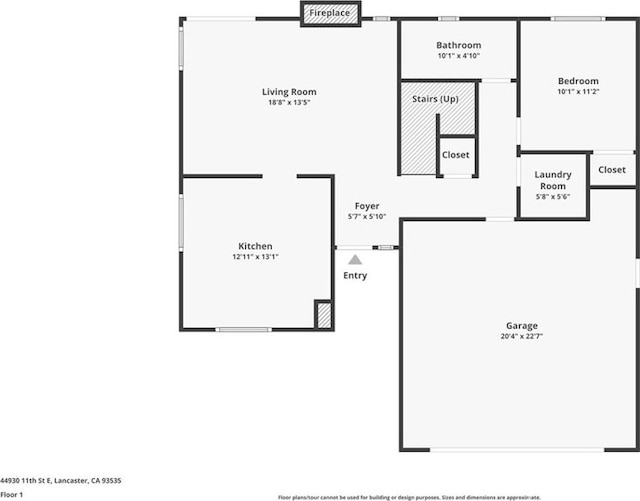 44930 11th St E, Lancaster, CA 93535 - view of home floor plan