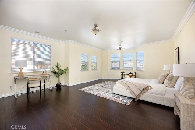 800 W Huntington Dr Unit D, Arcadia, CA 91007 - bedroom featuring wood finished floors and ornamental molding