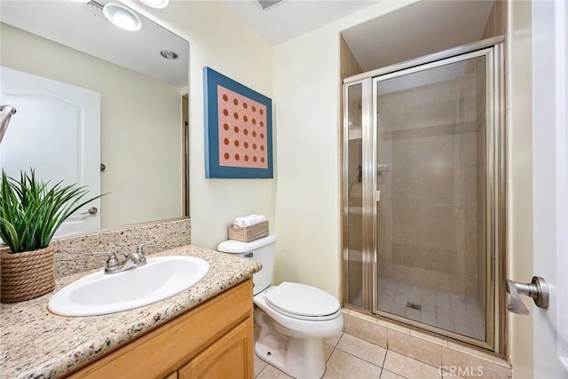 800 W Huntington Dr Unit D, Arcadia, CA 91007 - full bathroom with vanity, a shower stall, and tile patterned floors
