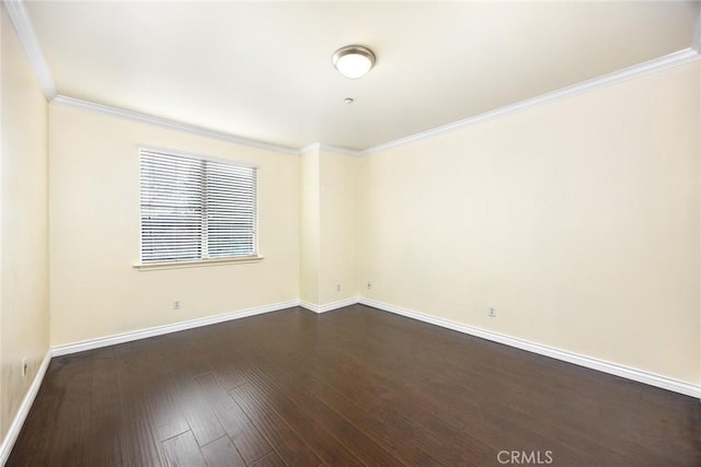800 W Huntington Dr Unit D, Arcadia, CA 91007 - empty room featuring ornamental molding and dark wood-style flooring