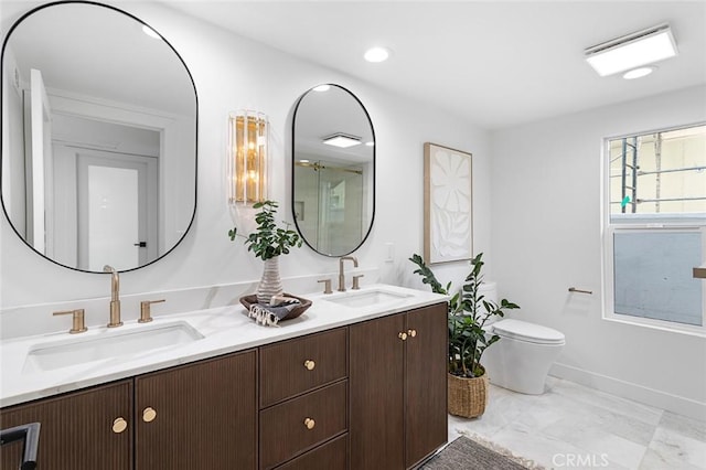 23912 Hillhurst Dr, Laguna Niguel, CA 92677 - bathroom with double vanity and recessed lighting
