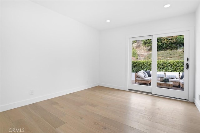 23912 Hillhurst Dr, Laguna Niguel, CA 92677 - empty room featuring light wood-style flooring and recessed lighting