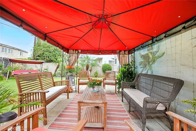 4303 E De Ora Way, Long Beach, CA 90815 - view of patio / terrace featuring an outdoor hangout area and a gazebo