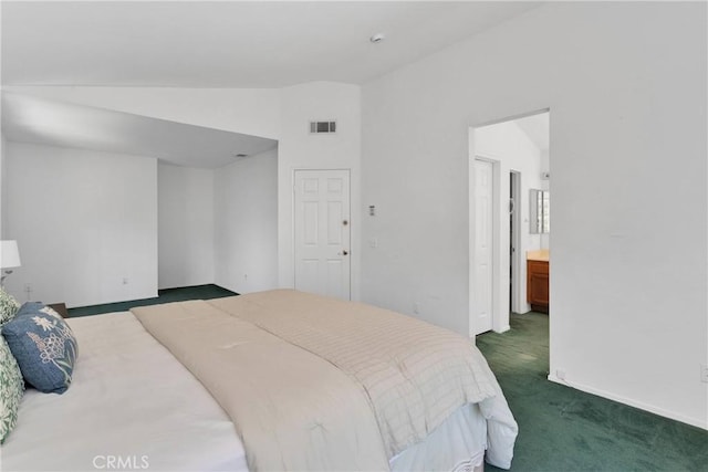 15030 Camino Arroyo, Chino Hills, CA 91709 - bedroom featuring lofted ceiling and dark carpet