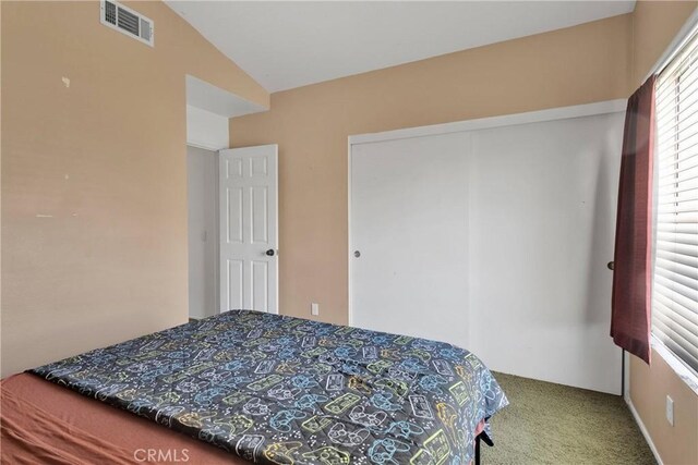 15030 Camino Arroyo, Chino Hills, CA 91709 - bedroom with carpet flooring, a closet, and lofted ceiling
