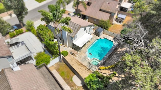 15030 Camino Arroyo, Chino Hills, CA 91709 - aerial view of residential area featuring a pool