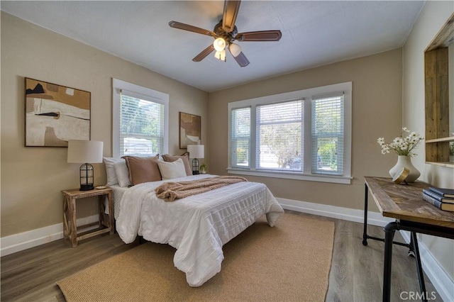 755 Chorro St, San Luis Obispo, CA 93401 - bedroom featuring wood finished floors and ceiling fan