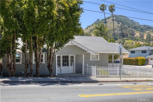 755 Chorro St, San Luis Obispo, CA 93401 - view of front of house with a mountain view and stucco siding