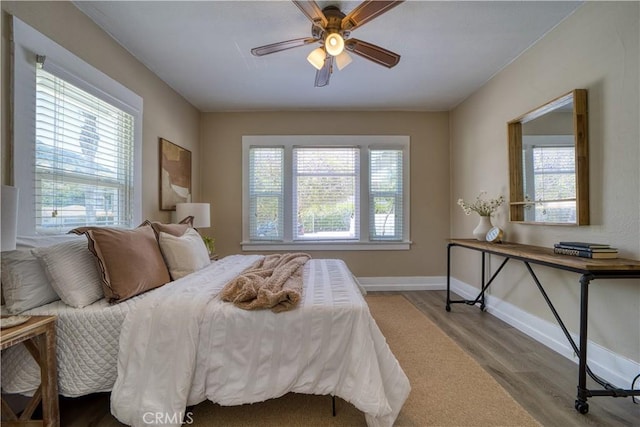 755 Chorro St, San Luis Obispo, CA 93401 - bedroom featuring wood finished floors and a ceiling fan