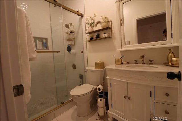 13115 Sunset Canyon Way, Victorville, CA 92395 - full bathroom featuring a stall shower and vanity
