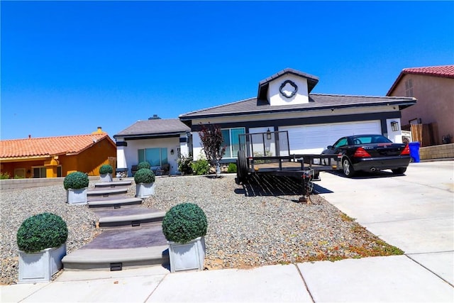 13115 Sunset Canyon Way, Victorville, CA 92395 - single story home with a garage, concrete driveway, and stucco siding