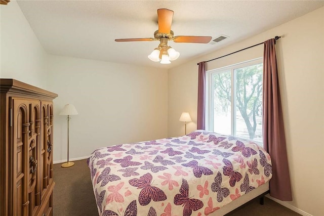 31736 Apache Rd, Coarsegold, CA 93614 - bedroom featuring carpet flooring and a ceiling fan