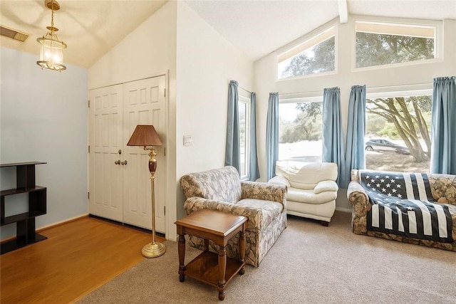 31736 Apache Rd, Coarsegold, CA 93614 - living room featuring wood finished floors and carpet flooring