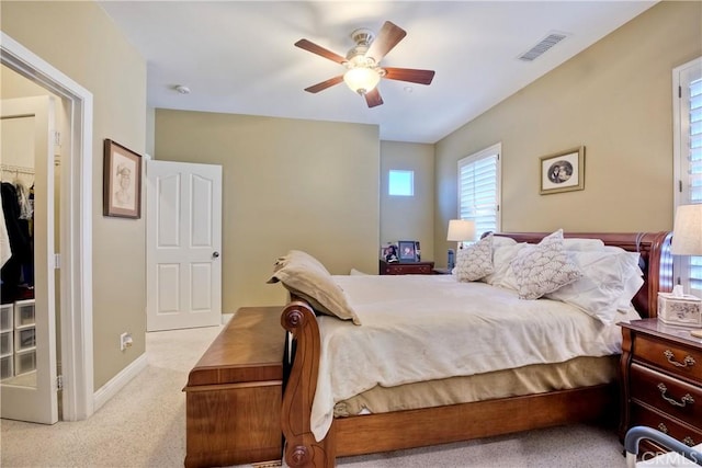 66 Glenalmond Ln, Ladera Ranch, CA 92694 - carpeted bedroom with a ceiling fan and a walk in closet