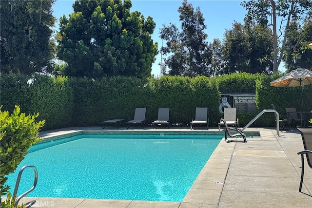 66 Glenalmond Ln, Ladera Ranch, CA 92694 - view of pool featuring a patio and view of scattered trees