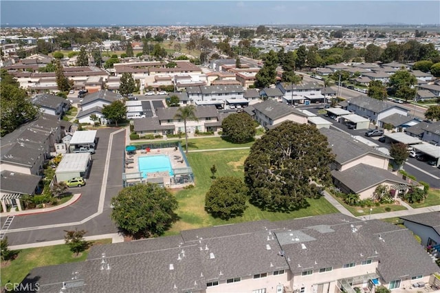 16509 Caballero Ln Unit 30B, Huntington Beach, CA 92649 - aerial perspective of suburban area featuring a pool area