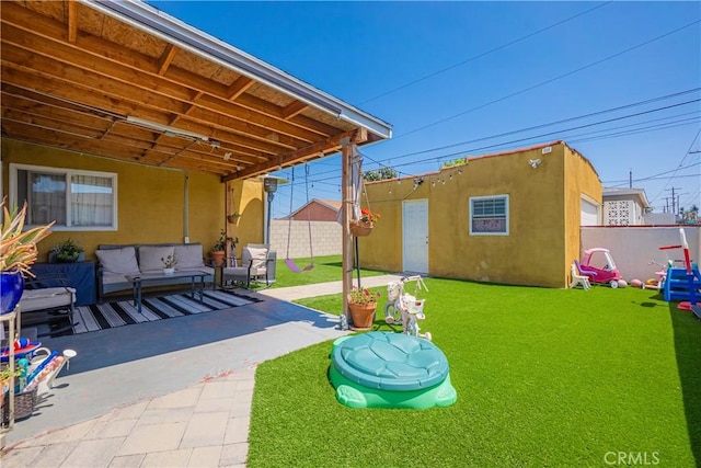 764 W 107th St, Los Angeles, CA 90044 - view of patio / terrace with outdoor lounge area