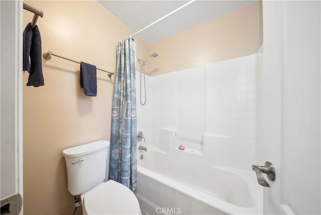27628 Deerfield Ln, Valencia, CA 91354 - bathroom with shower / tub combo and toilet
