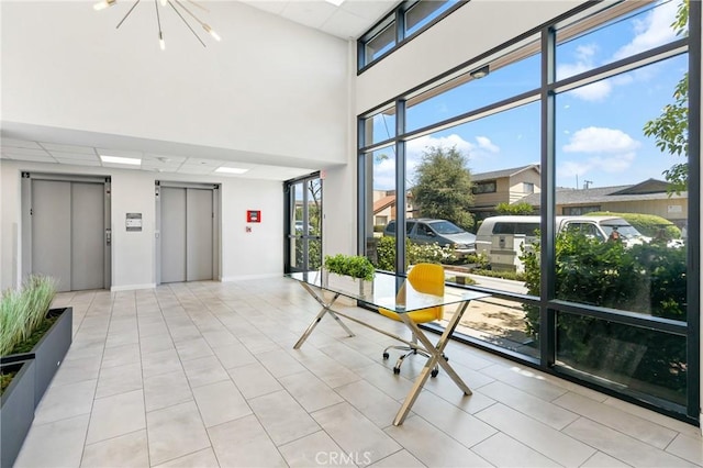 419 N Chandler Ave Unit 523, Monterey Park, CA 91754 - common area with a towering ceiling