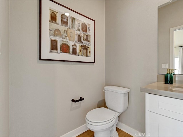 17151 Kent St, Hesperia, CA 92345 - bathroom featuring vanity and wood finished floors