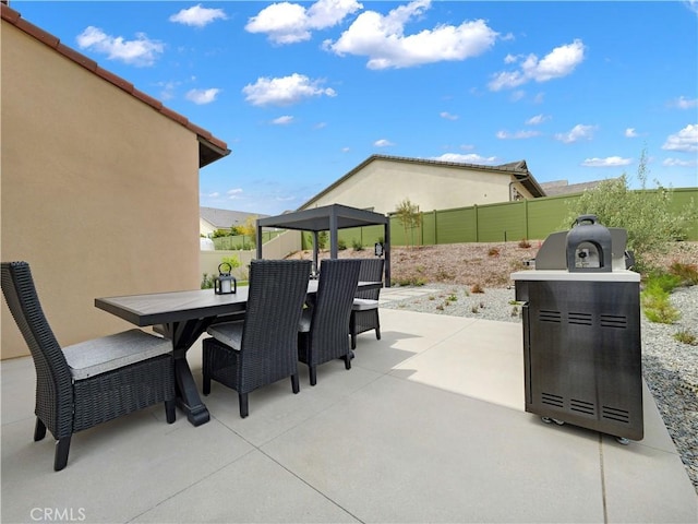 17151 Kent St, Hesperia, CA 92345 - fenced backyard featuring outdoor dining space and a patio area