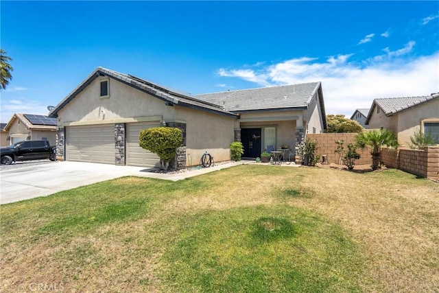 13525 Evanston St, Victorville, CA 92392 - ranch-style home featuring stucco siding, driveway, and an attached garage
