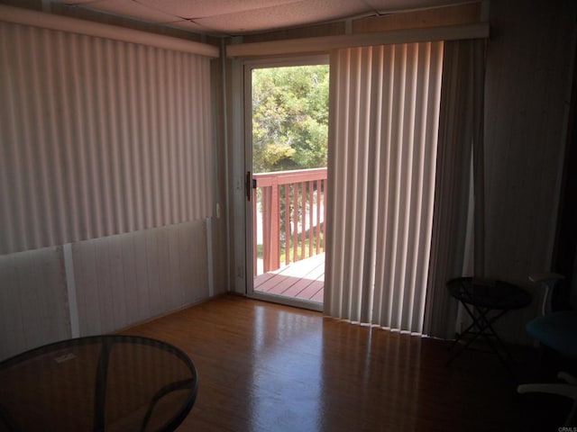955 Howard Ave Unit 40, Escondido, CA 92029 - spare room featuring wood finished floors and wooden walls