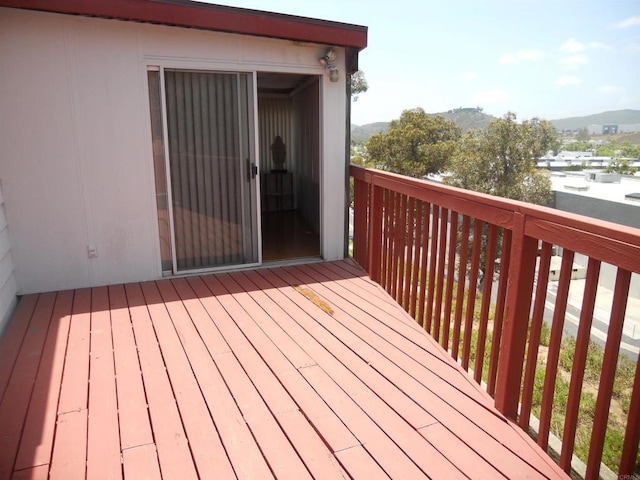 955 Howard Ave Unit 40, Escondido, CA 92029 - deck featuring a mountain view