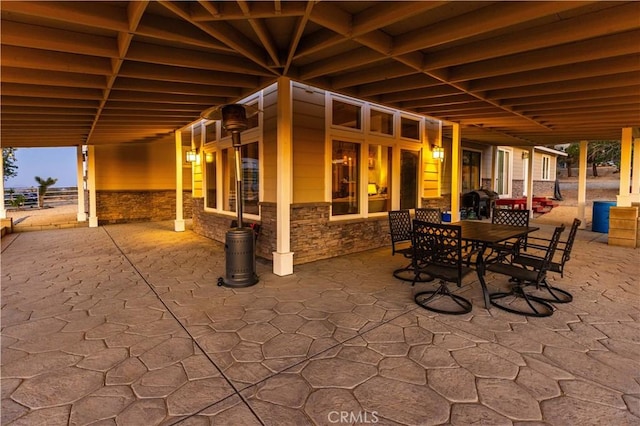 35655 52nd St E, Palmdale, CA 93552 - view of patio with outdoor dining area
