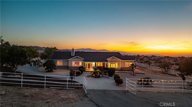 35655 52nd St E, Palmdale, CA 93552 - view of front of home with a chimney