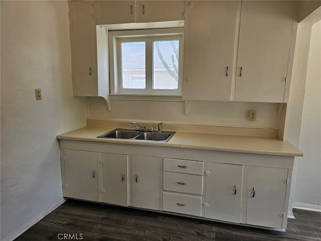 26483 9th St, Highland, CA 92346 - kitchen with light countertops and dark wood-style floors