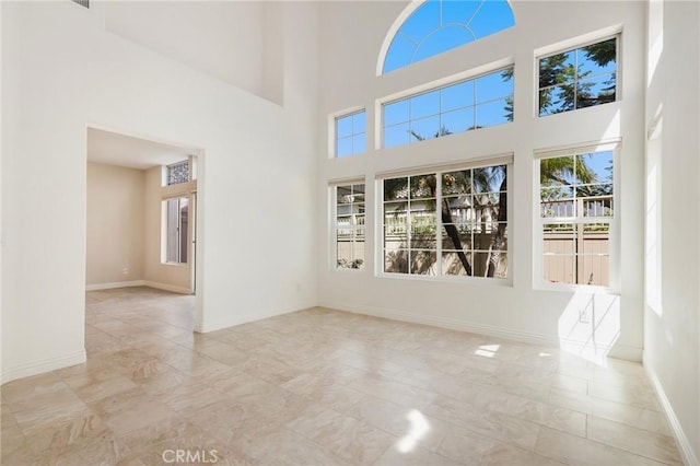 5527 Patricia Way, Yorba Linda, CA 92887 - unfurnished room with a high ceiling and marble look tiles