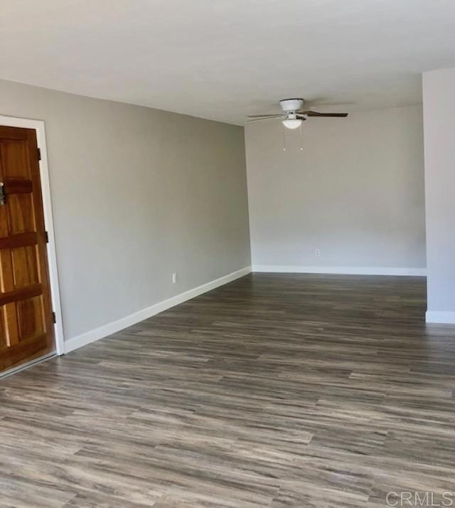 2330 Hosp Way Unit 303, Carlsbad, CA 92008 - empty room featuring a ceiling fan and wood finished floors