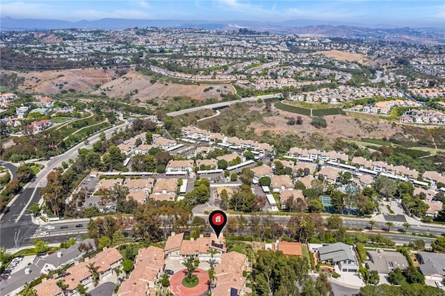 23414 Highcrest Rd, Dana Point, CA 92629 - aerial view of property's location with nearby suburban area and a mountain backdrop