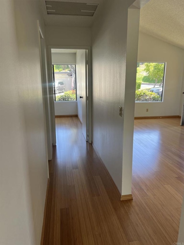 1404 Lombard St, Vista, CA 92084 - hallway featuring healthy amount of natural light and wood finished floors