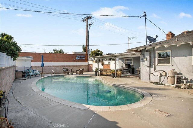 3704 La Sierra Ave, Riverside, CA 92505 - view of pool with a patio and a fenced backyard