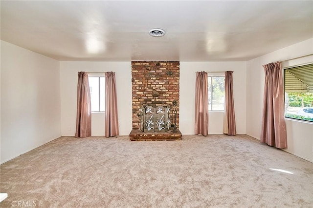 30 N Vega St, Alhambra, CA 91801 - unfurnished living room featuring a fireplace and carpet