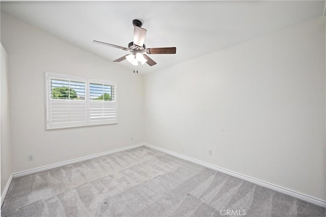 19177 White Dove Ln, Riverside, CA 92508 - empty room with carpet, a ceiling fan, and lofted ceiling