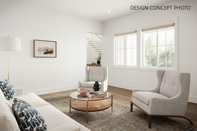 1736 Voorhees Ave, Manhattan Beach, CA 90266 - living area featuring wood finished floors and recessed lighting