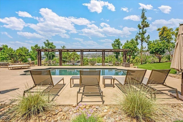 1935 Granite Hills Dr, El Cajon, CA 92019 - swimming pool with a patio area and a pergola
