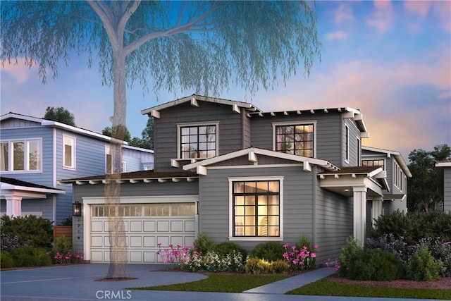 1716 6th St, Manhattan Beach, CA 90266 - view of front of property with driveway and an attached garage