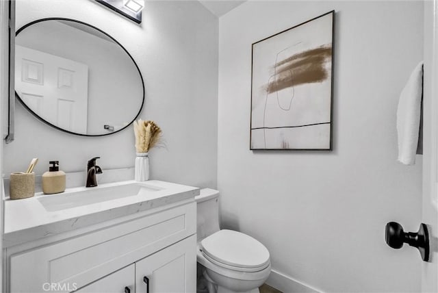 1251 Mayfair Dr, Corona, CA 92882 - half bathroom with toilet and vanity
