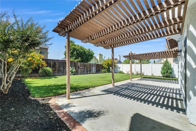1251 Mayfair Dr, Corona, CA 92882 - fenced backyard with a patio area and a pergola