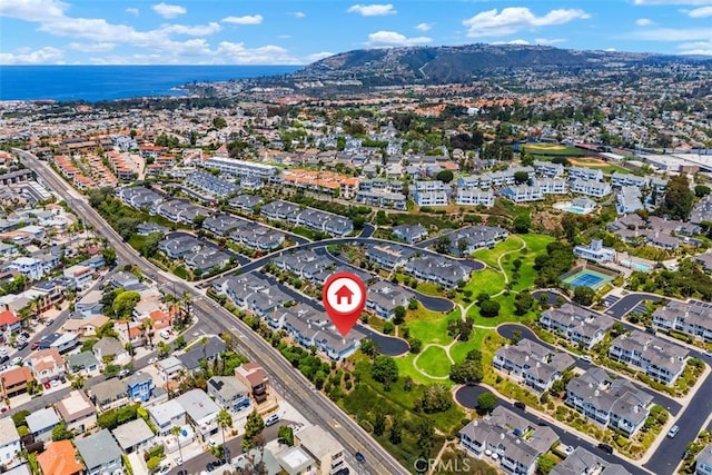 24616 Polaris Dr Unit 272, Dana Point, CA 92629 - aerial view of property and surrounding area featuring a water and mountain view