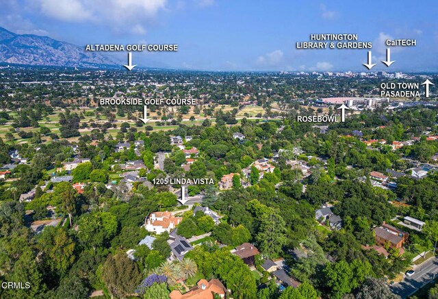1205 Linda Vista Ave, Pasadena, CA 91103 - bird's eye view
